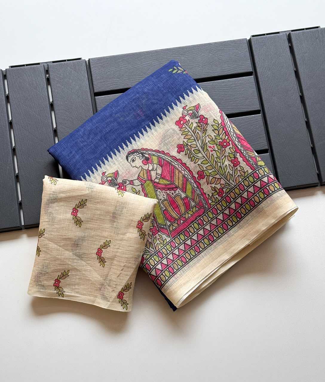 Linen Designer Saree