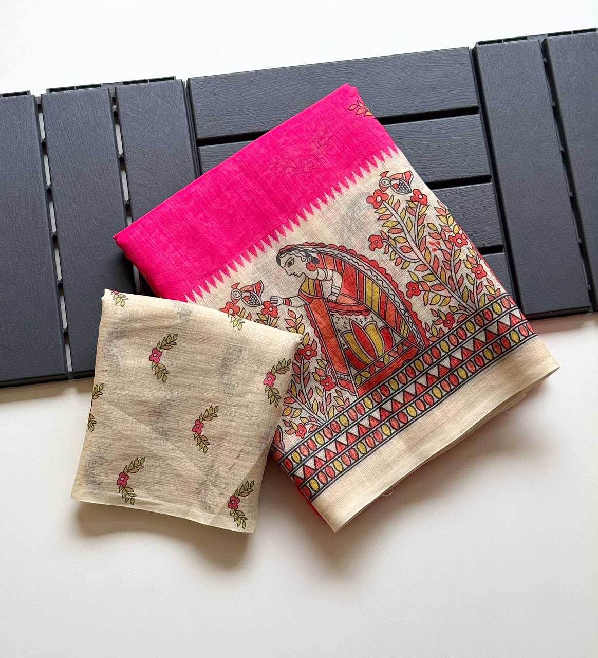 Linen Designer Saree