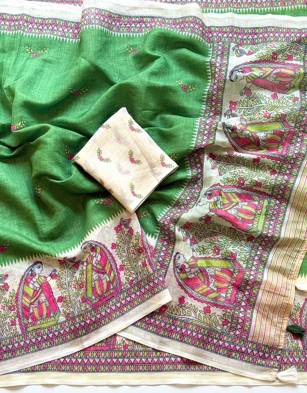 Linen Designer Saree