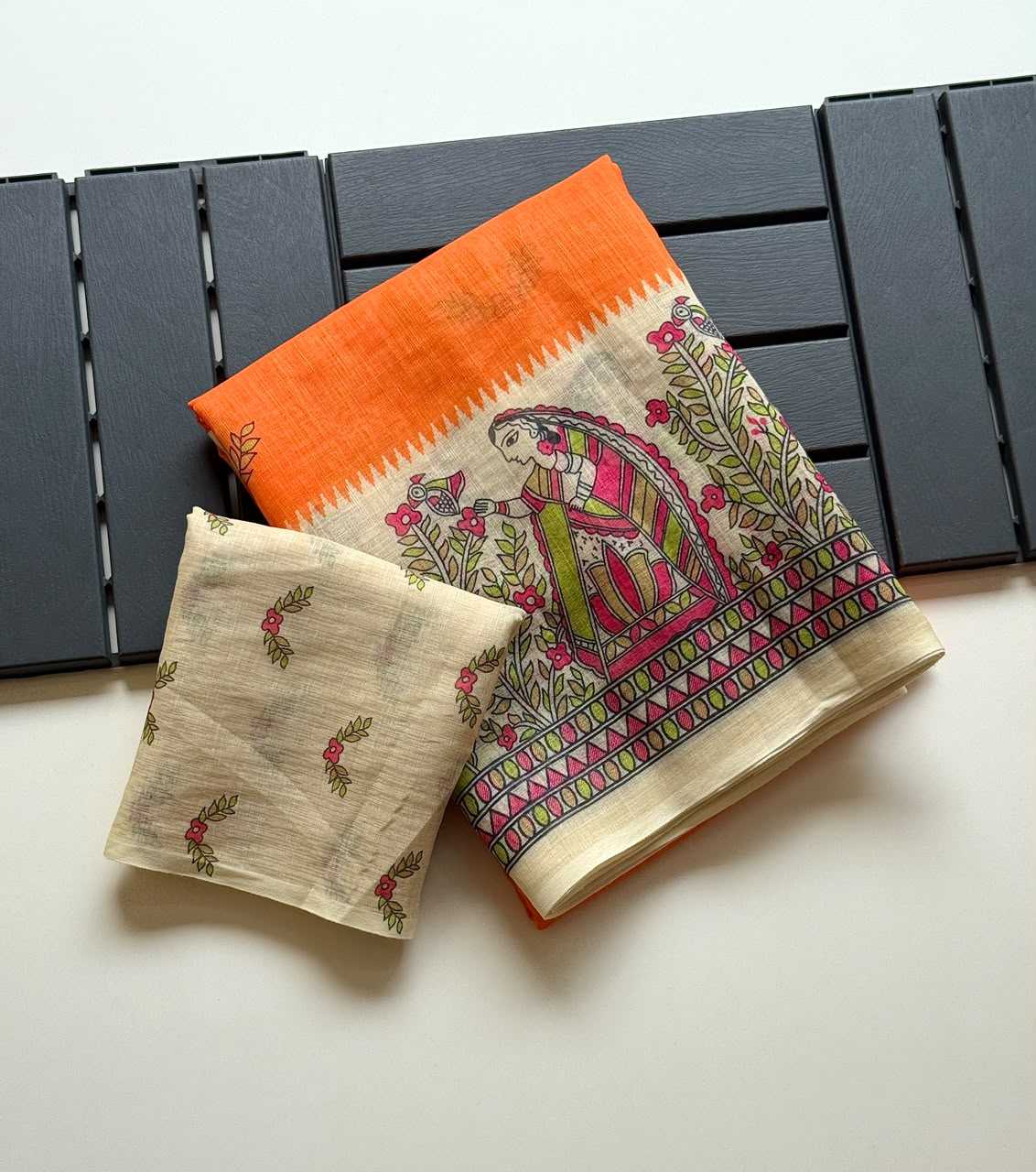 Linen Designer Saree