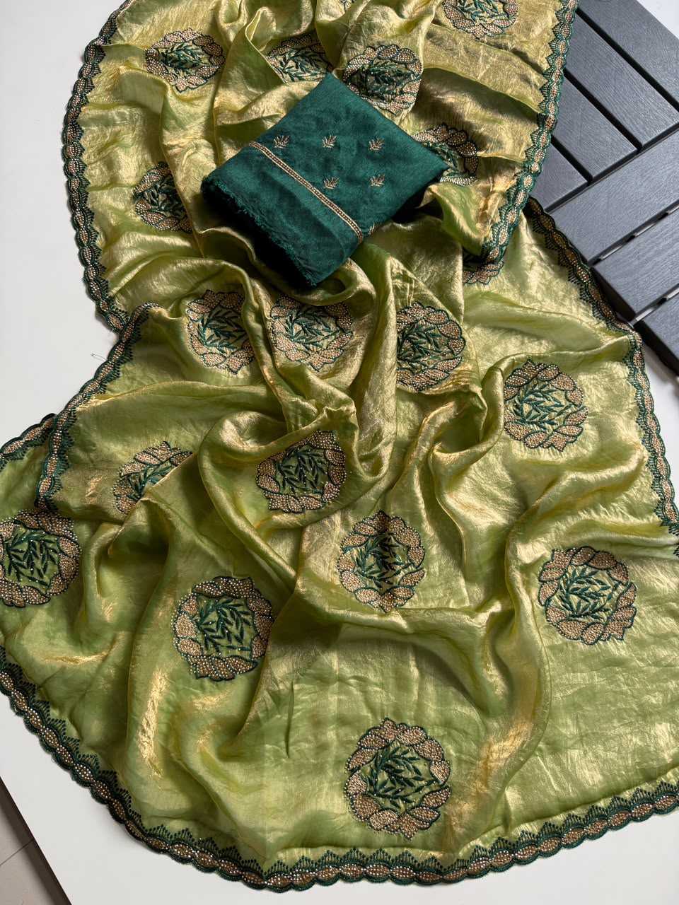 Anika Satin Designer Saree
