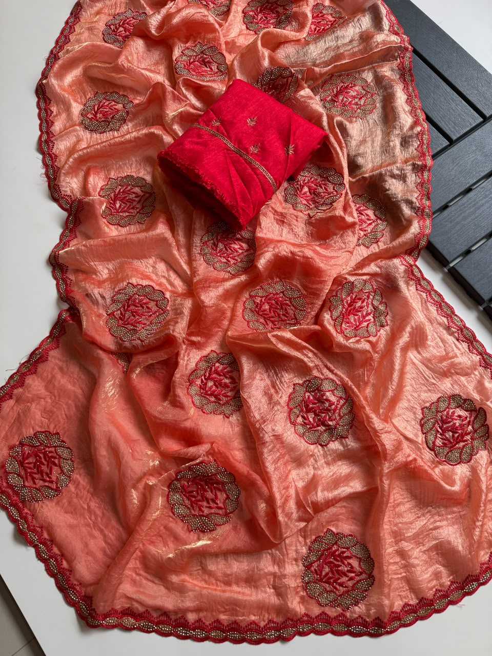 Anika Satin Designer Saree