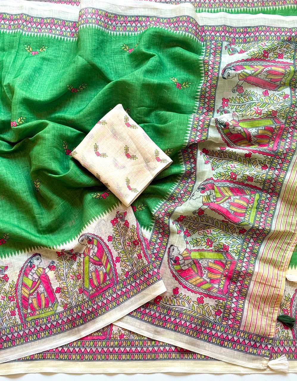 Linen Designer Saree