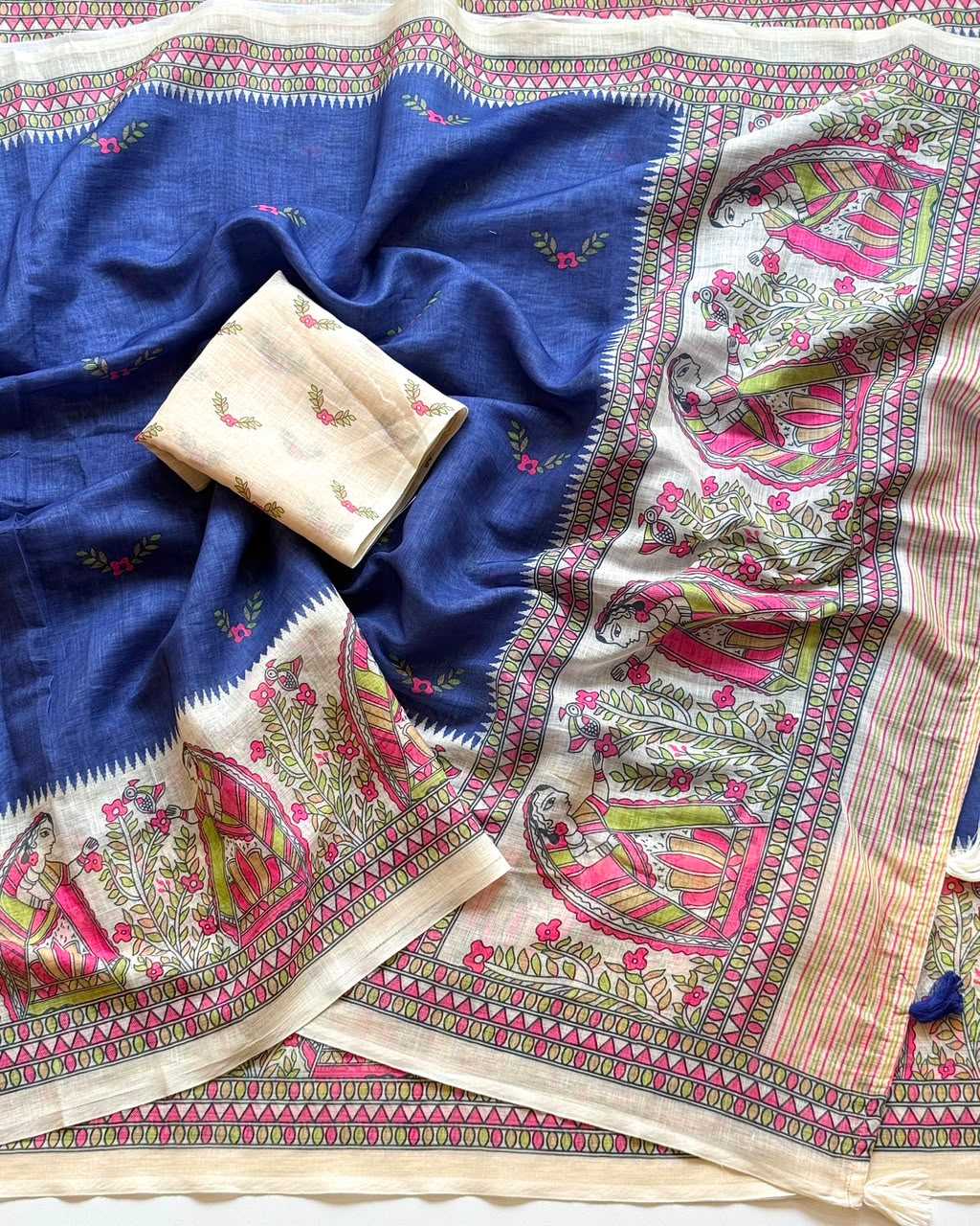 Linen Designer Saree