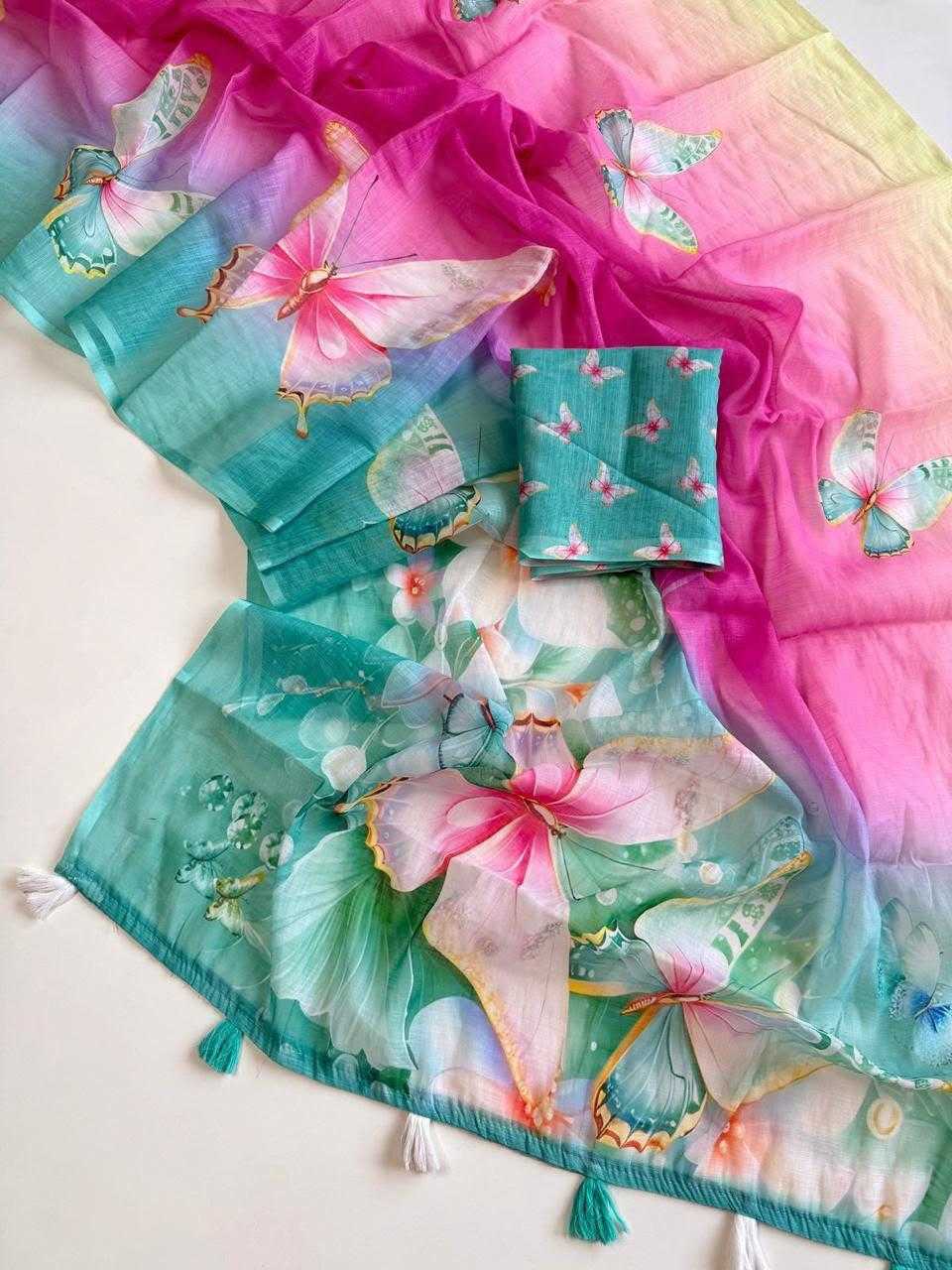 Linen Fancy Saree