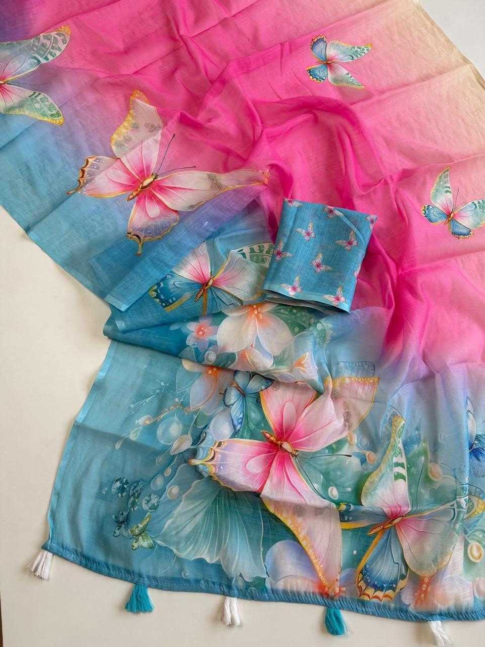 Linen Fancy Saree