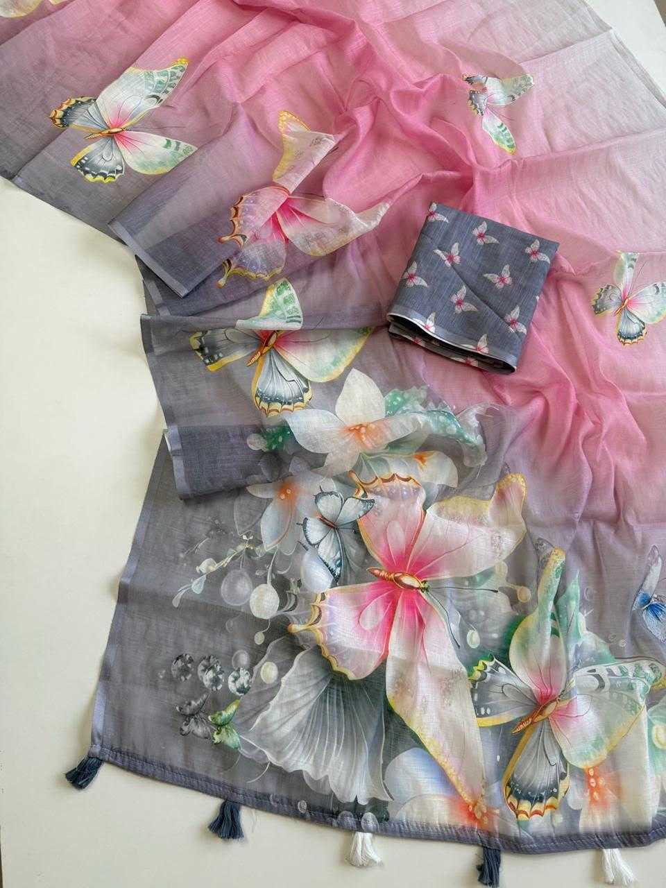 Linen Fancy Saree