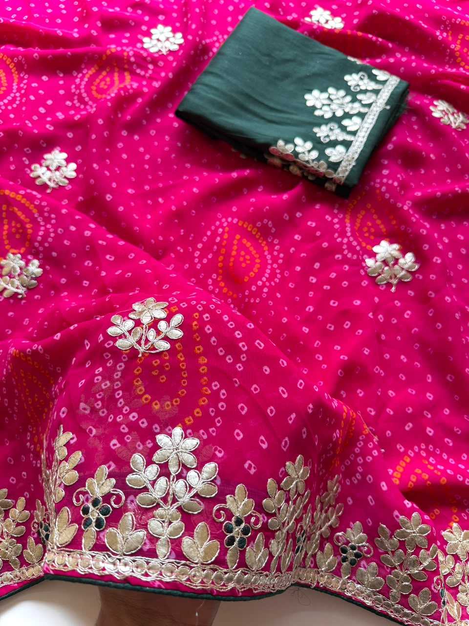 Bandhej Premium Georgette Saree