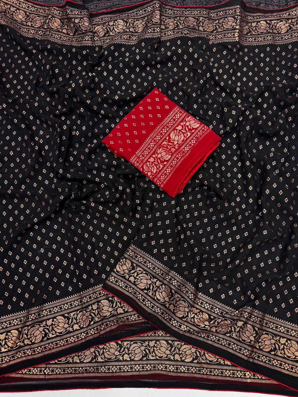 Butti Premium Georgette Designer Saree