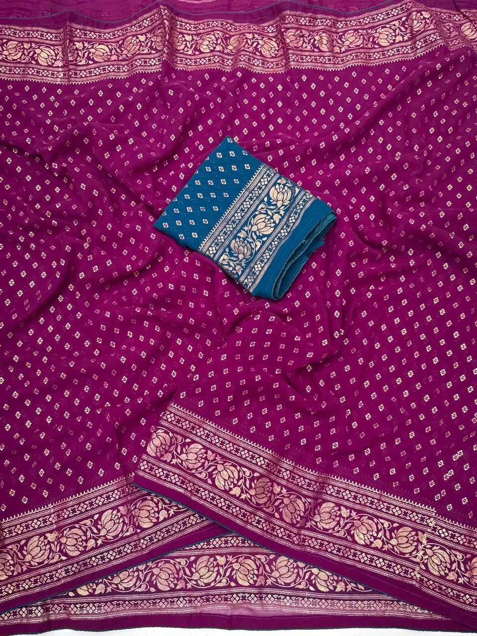 Butti Premium Georgette Designer Saree