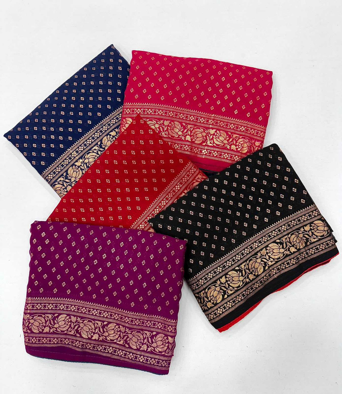 Butti Premium Georgette Designer Saree