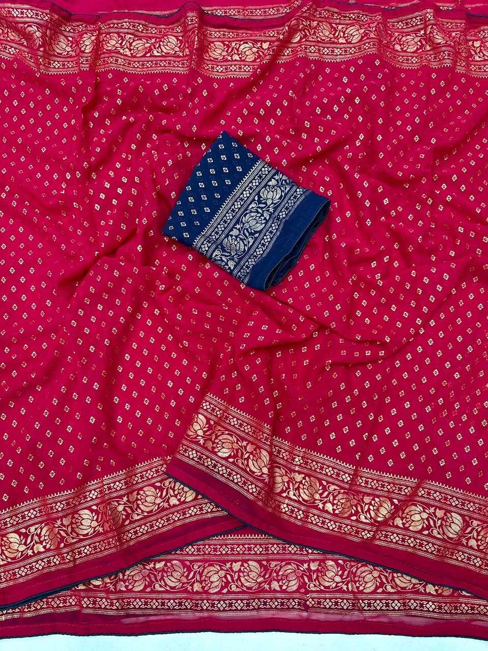 Butti Premium Georgette Printed Saree