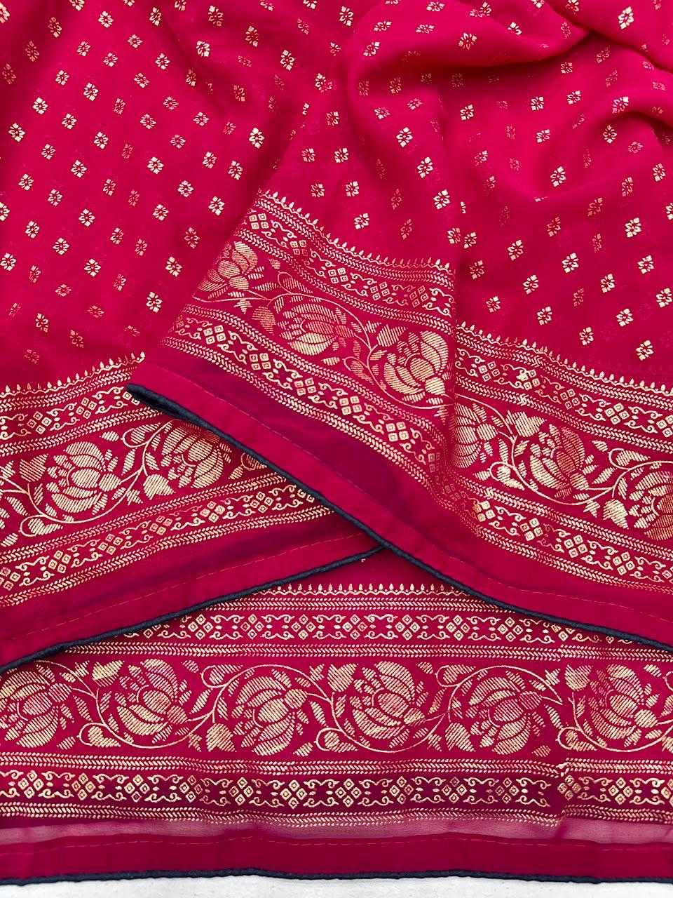 Butti Premium Georgette Printed Saree