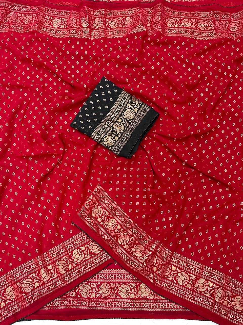 Butti Premium Georgette Printed Saree
