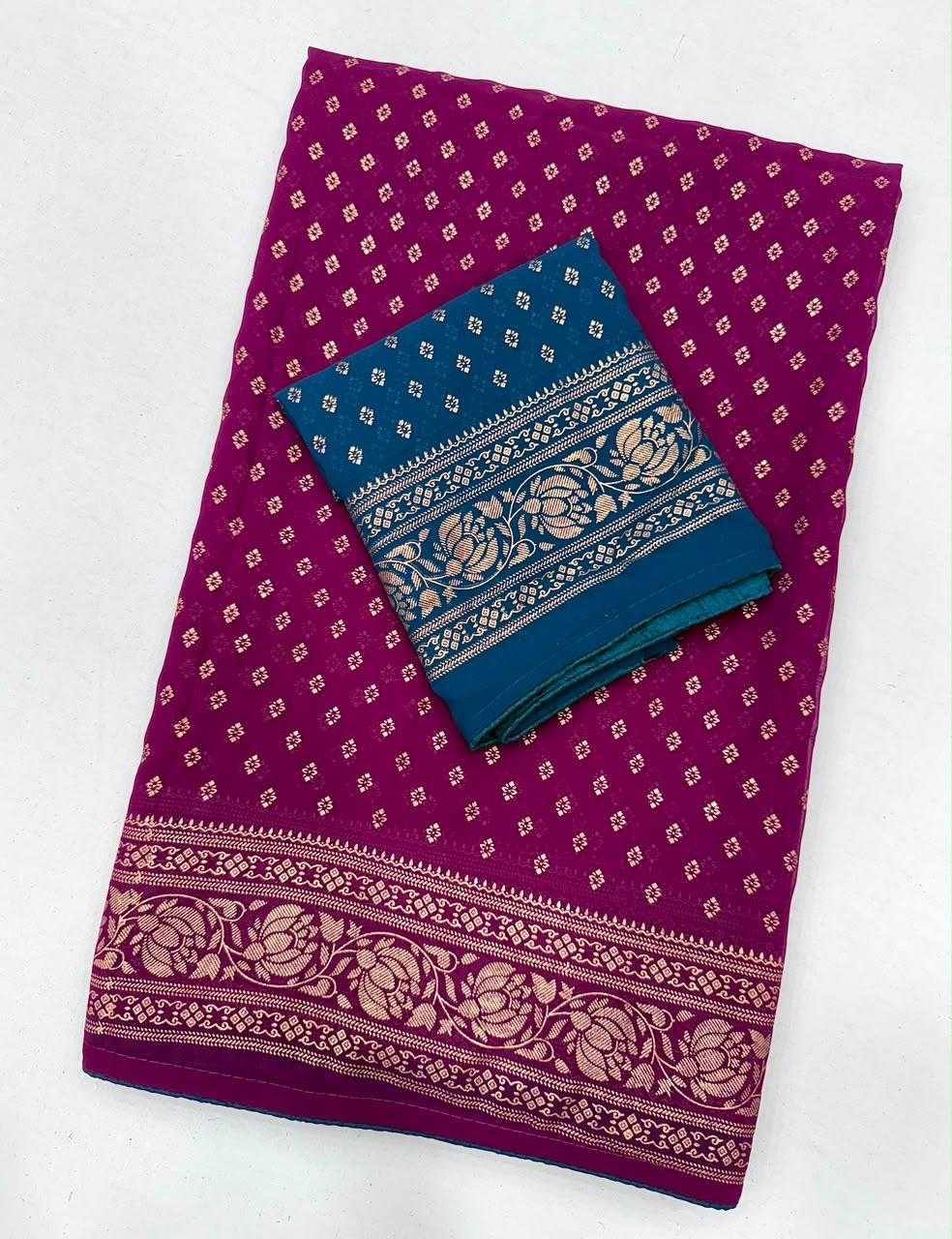 Butti Premium Georgette Printed Saree