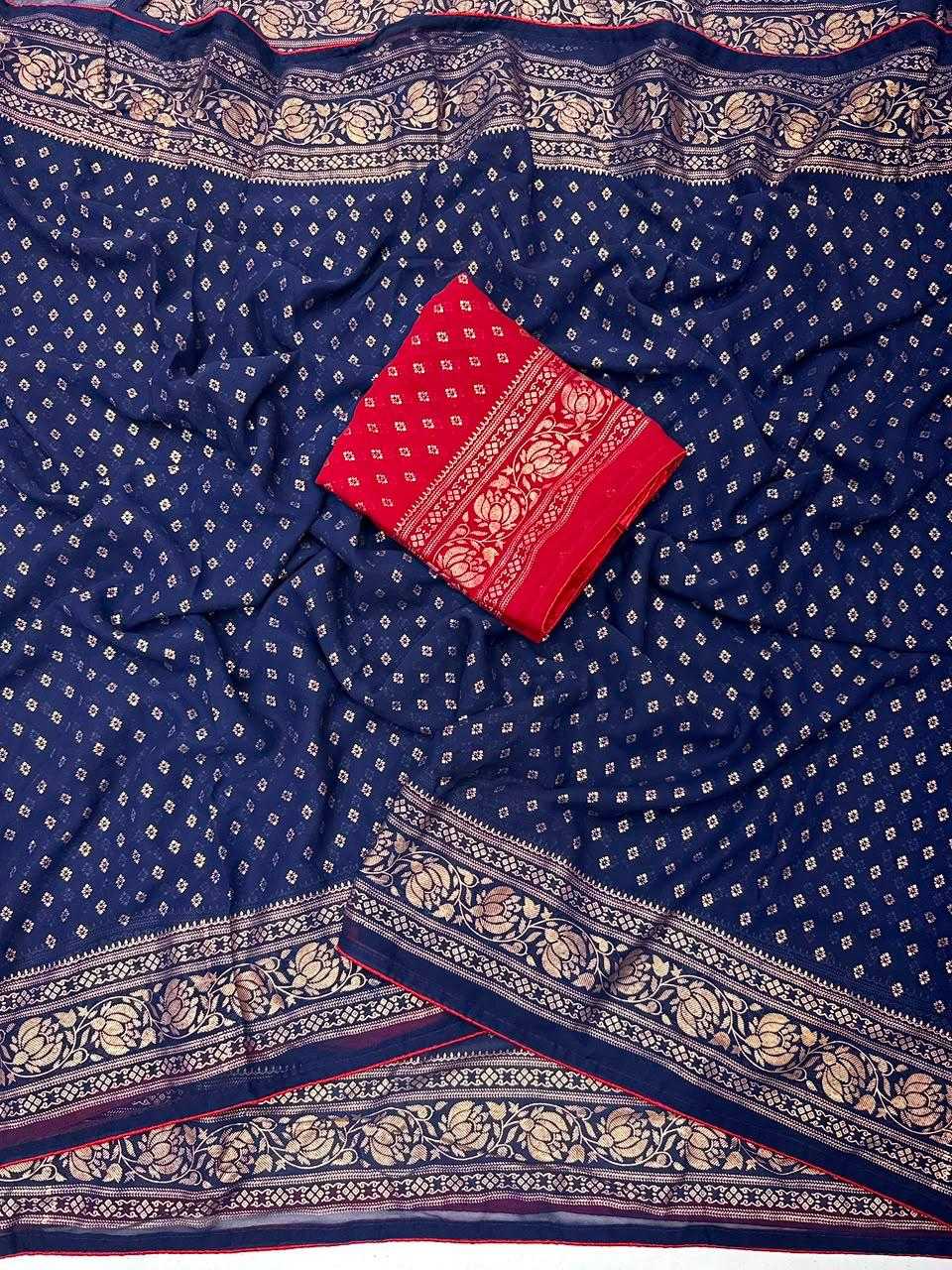Butti Premium Georgette Printed Saree