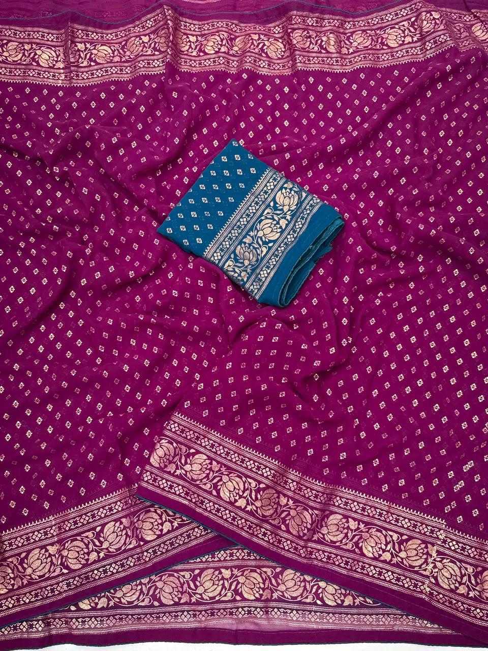 Butti Premium Georgette Printed Saree