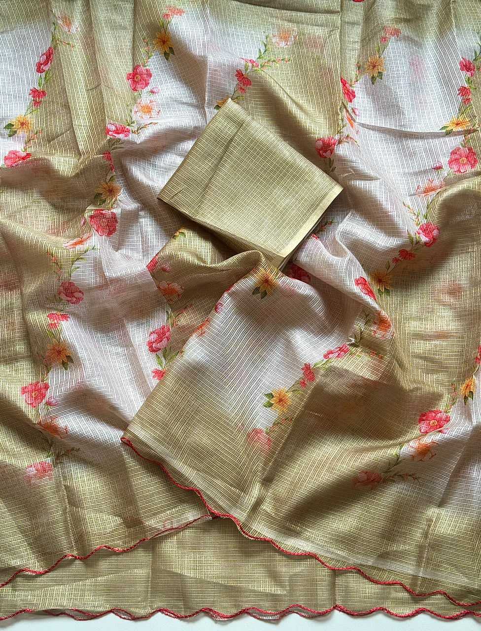 Kota Checks Printed Saree