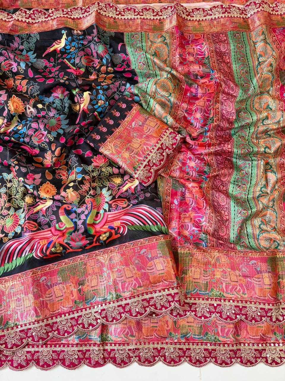 Dola Silk Printed Saree
