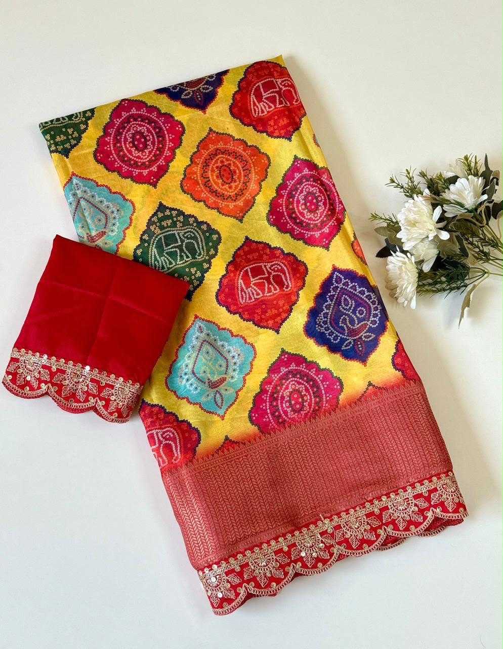 Dola Silk Printed Saree