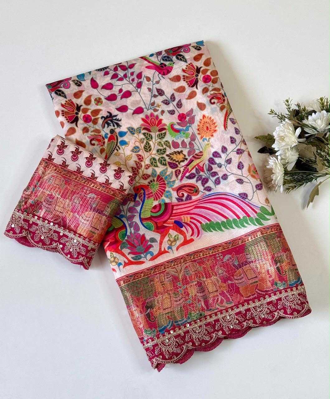 Dola Silk Printed Saree
