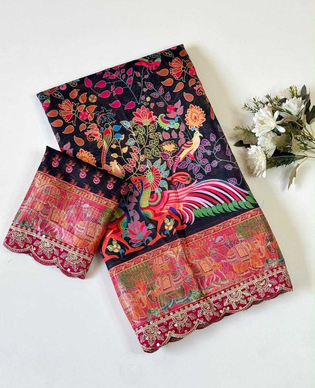 Dola Silk Printed Saree