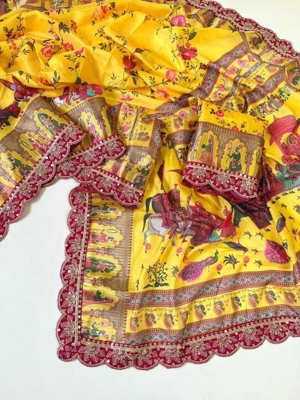 Dola Silk Printed Saree