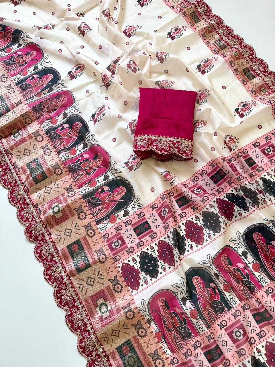 Dola Silk Printed Saree