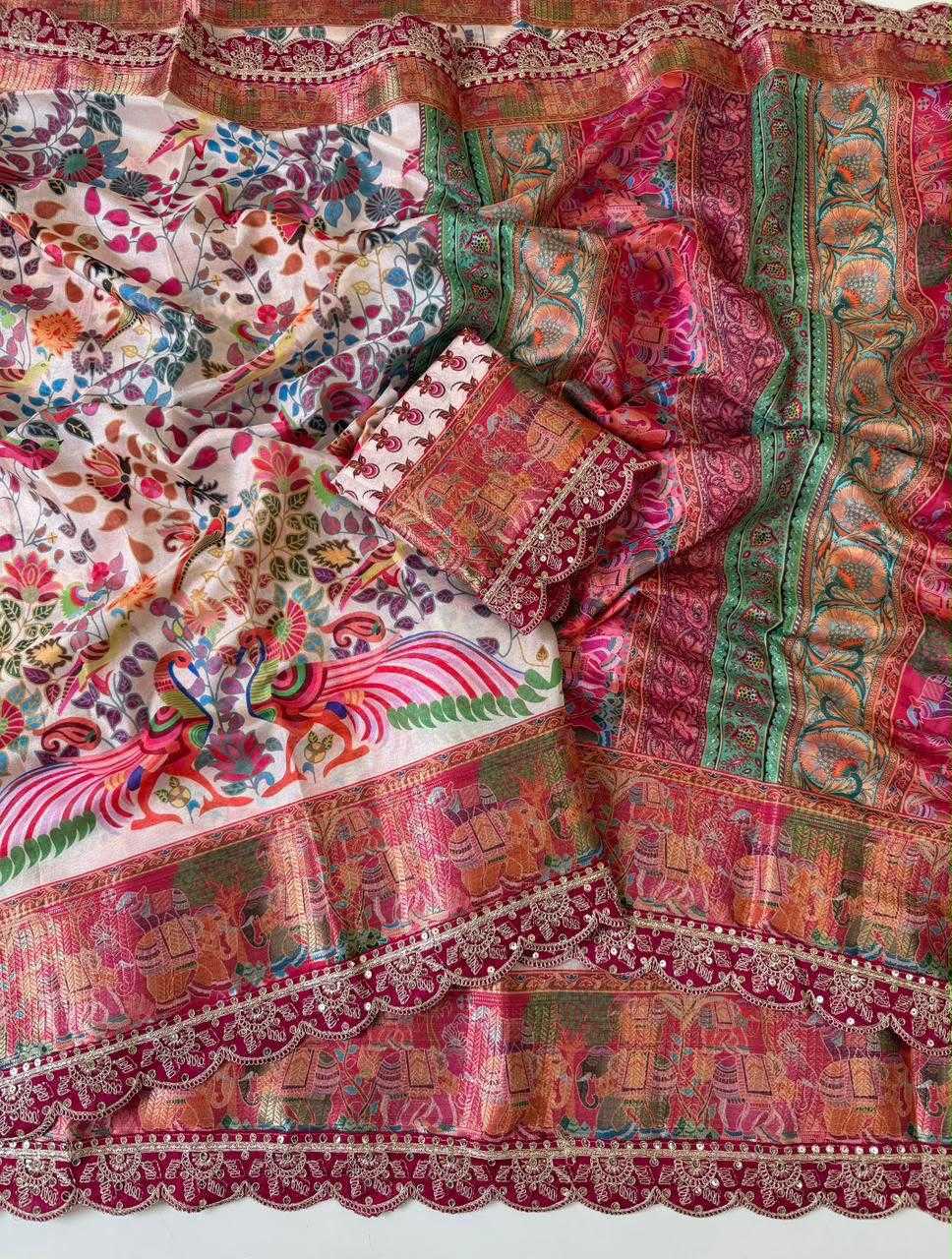 Dola Silk Printed Saree
