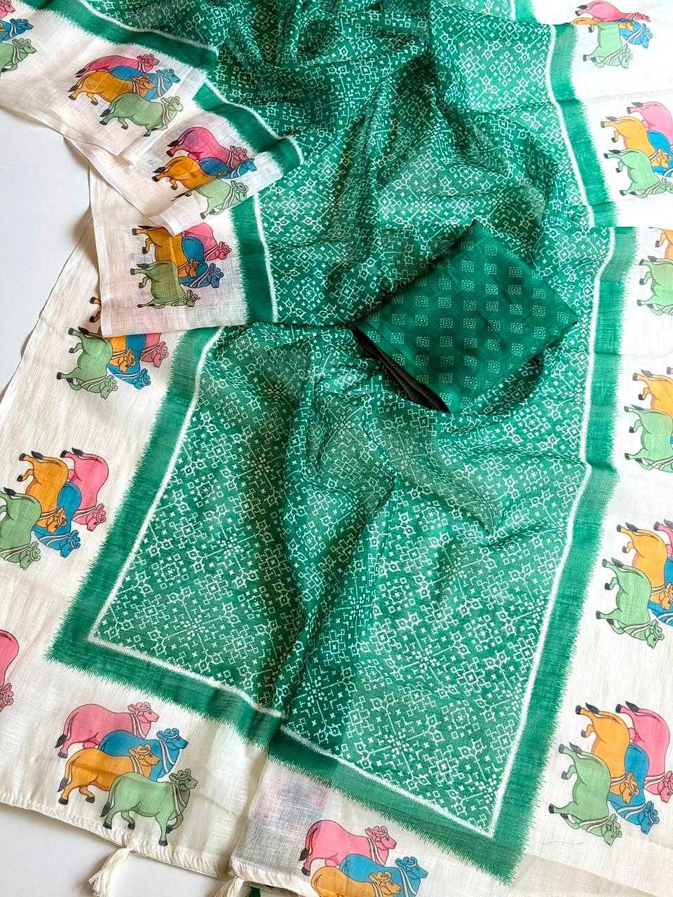 Linen Designer Saree