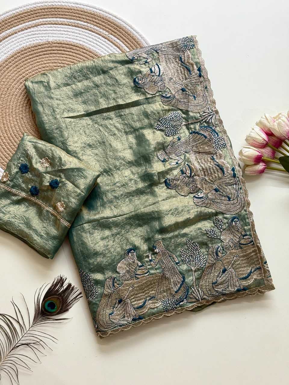 Diya Satin Designer Saree