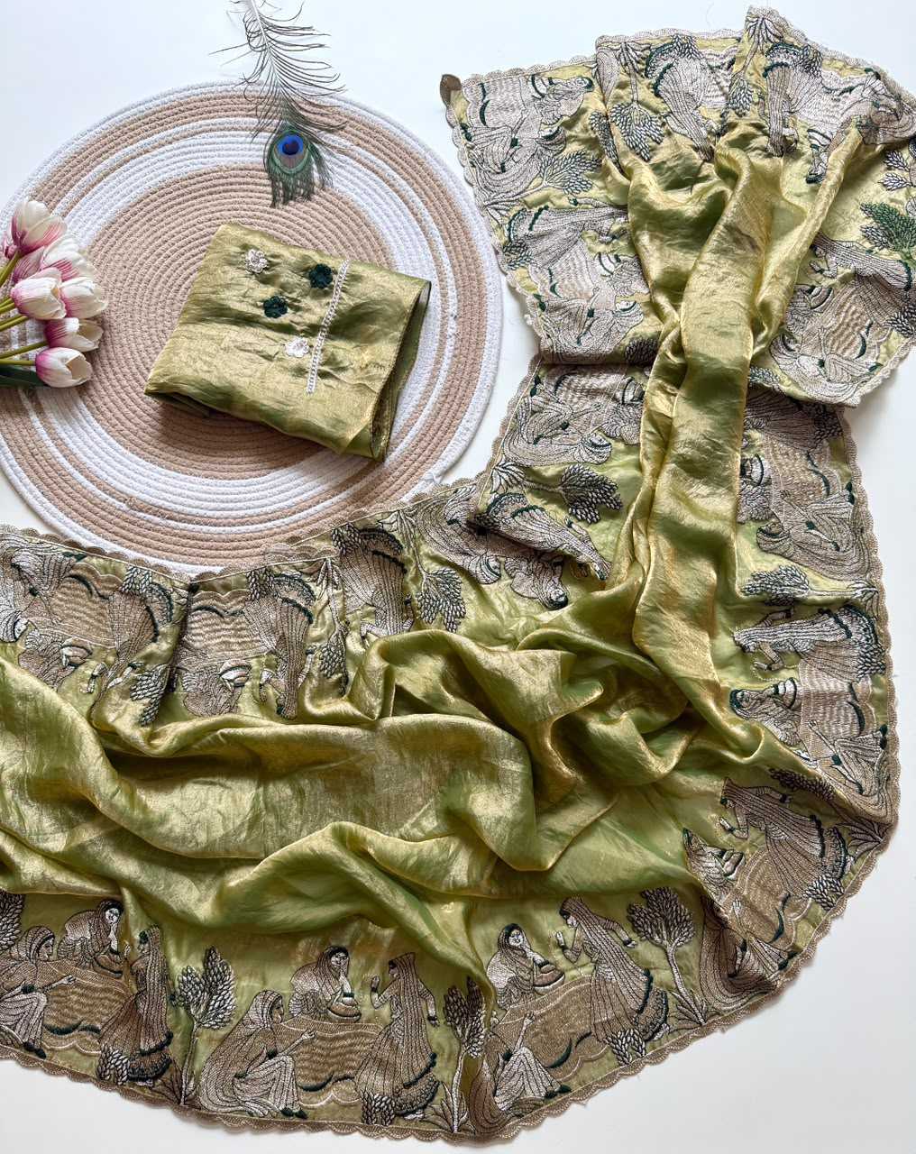 Diya Satin Designer Saree