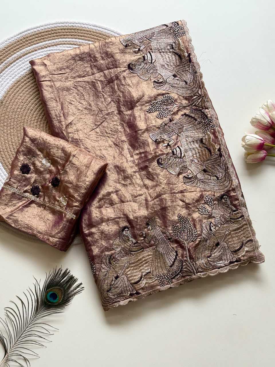 Diya Satin Designer Saree