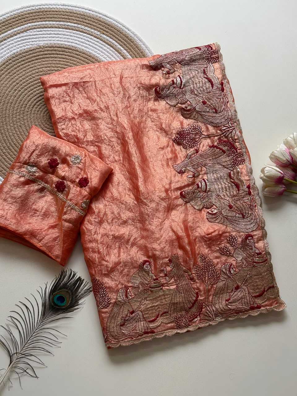 Diya Satin Designer Saree