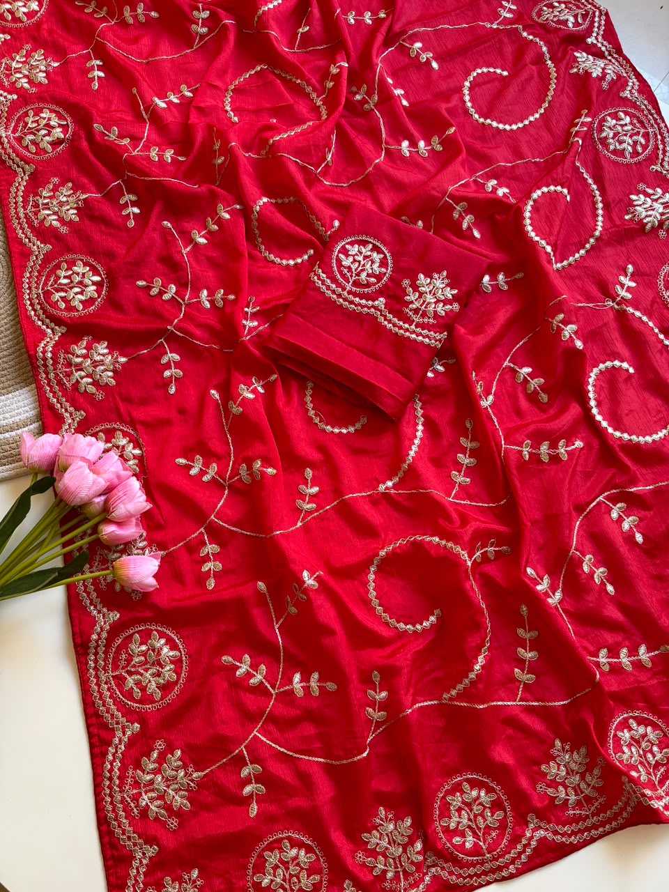 Drishti Chinon Designer Saree