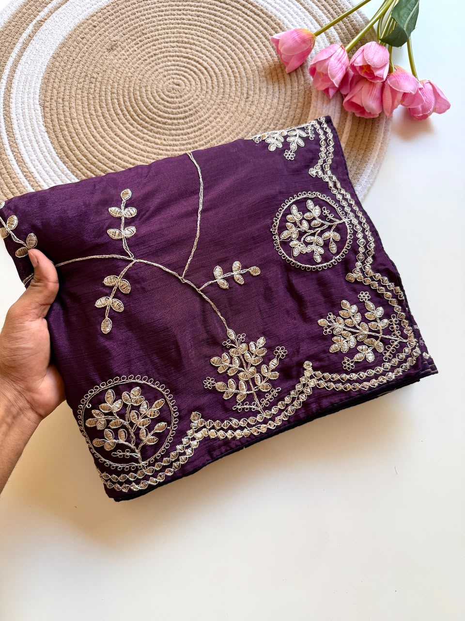 Drishti Chinon Designer Saree