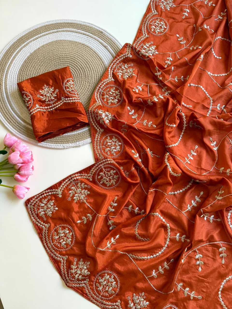 Drishti Chinon Designer Saree