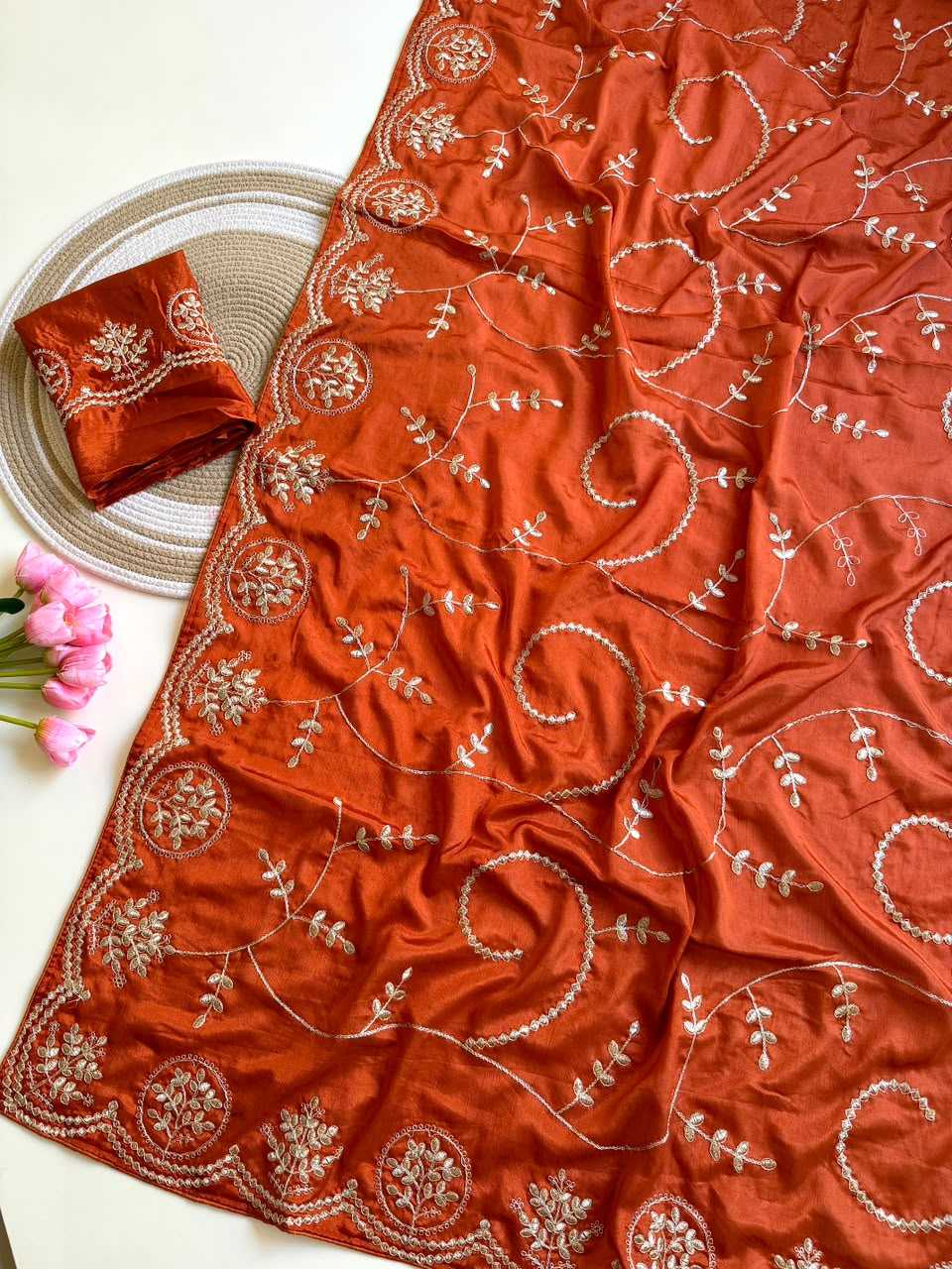 Drishti Chinon Designer Saree