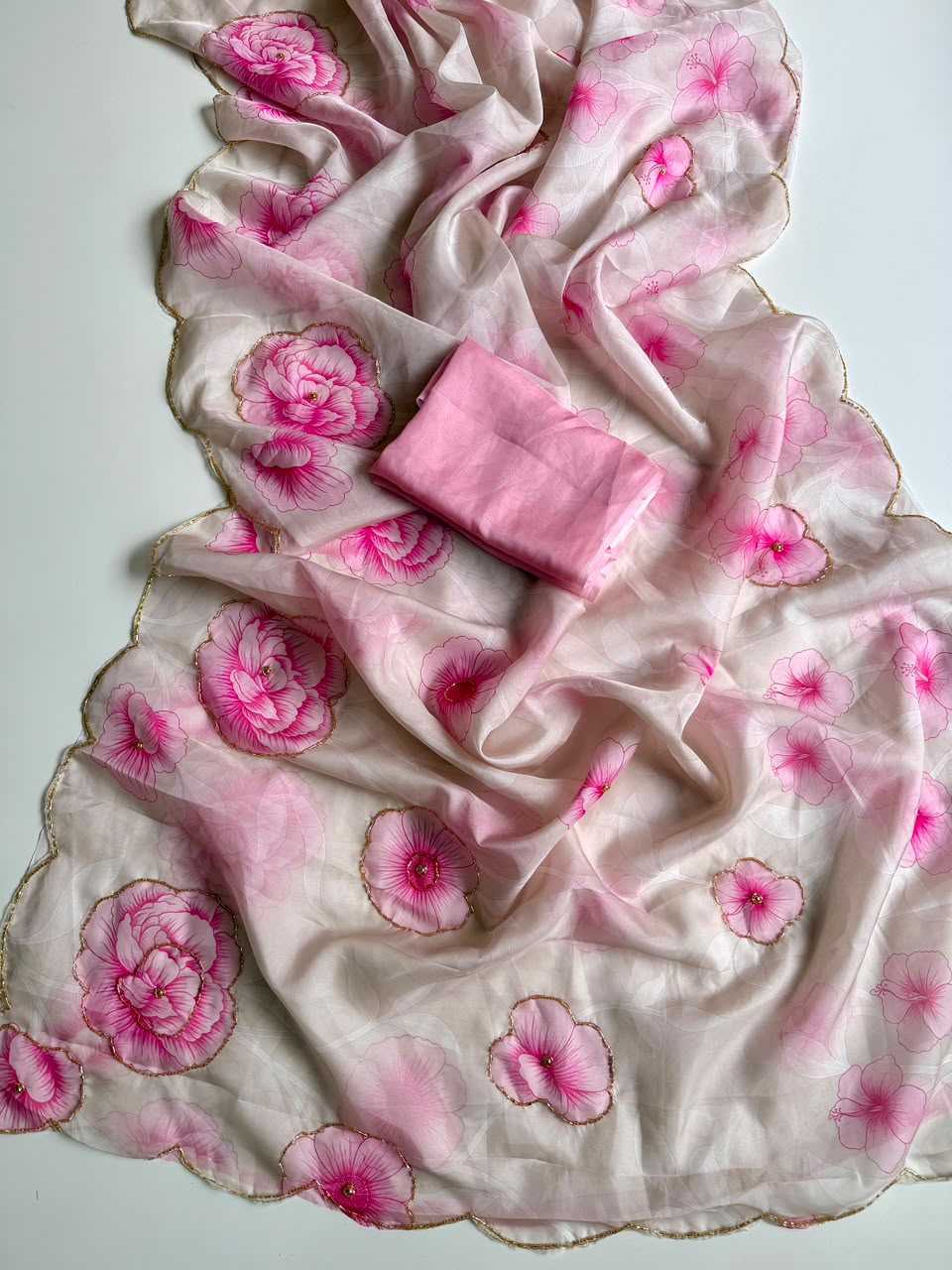 Garima Tabby Silk Soft Saree in Lavender Pink