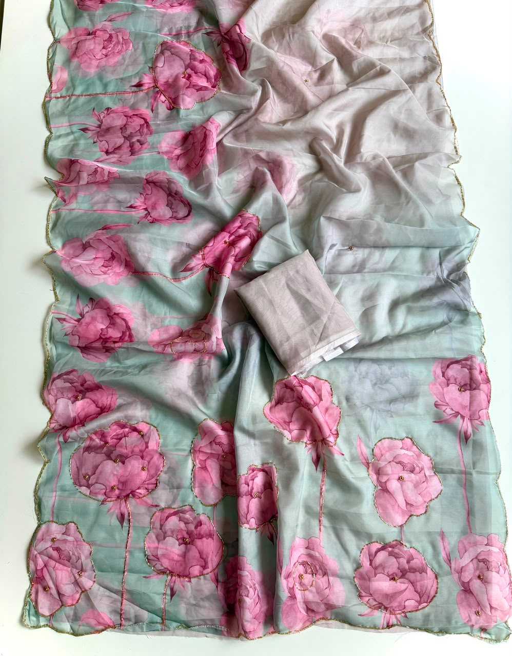 Garima Tabby Silk Soft Saree in Lavender Pink