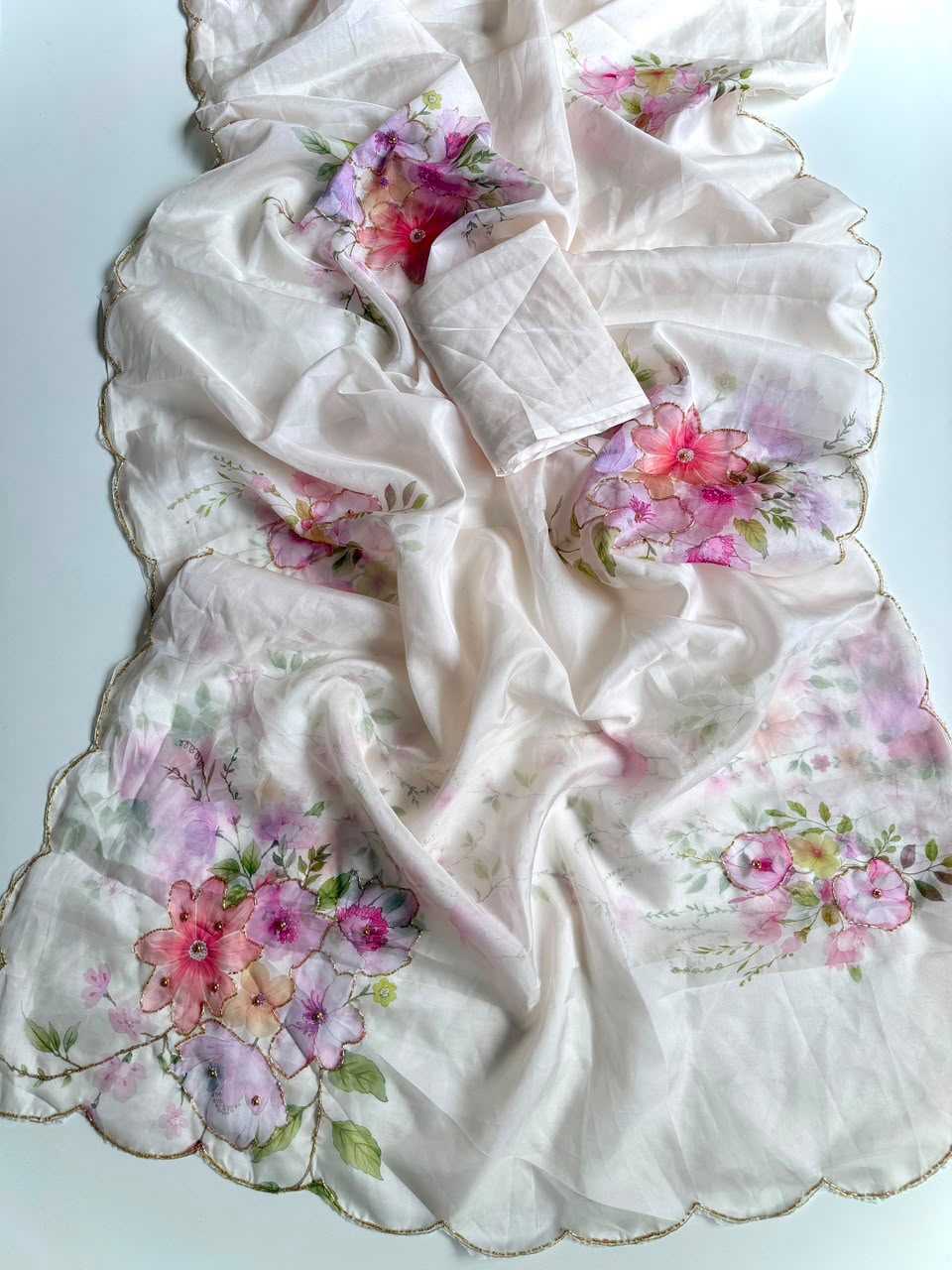 Garima Tabby Silk Soft Saree in Lavender Pink