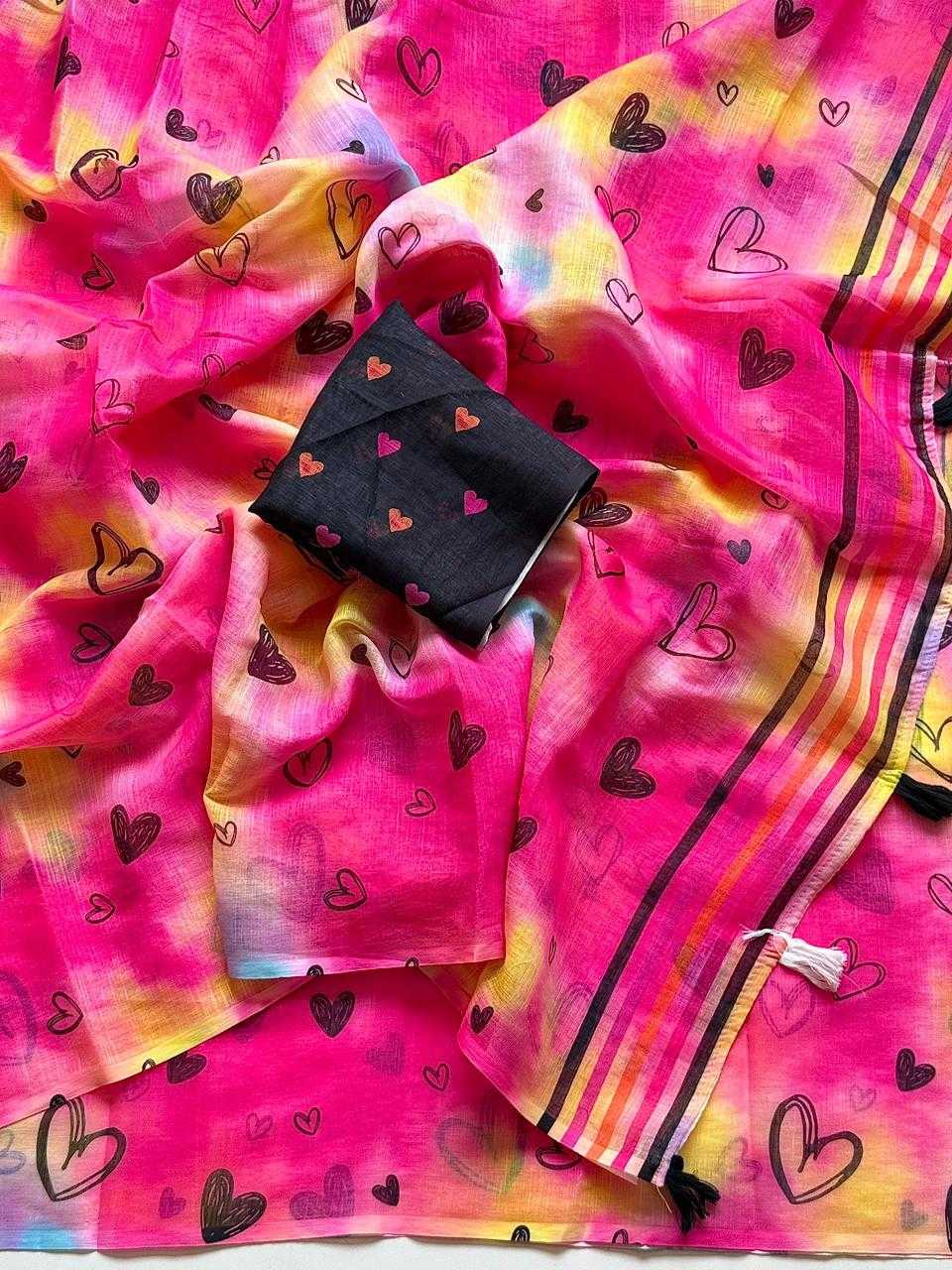 Linen Designer Saree
