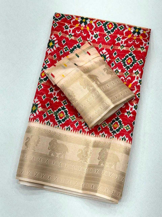 Soft Cotton Designer Saree