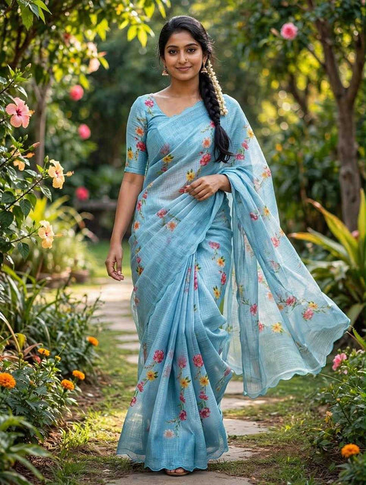 Kajal Soft Kota Designer Saree