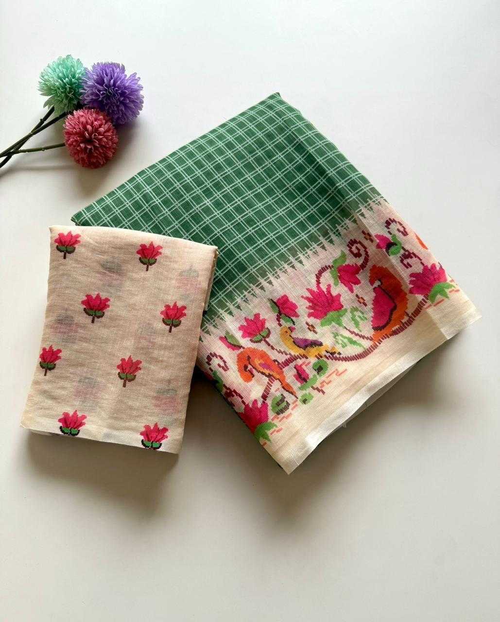 Linen Fancy Saree
