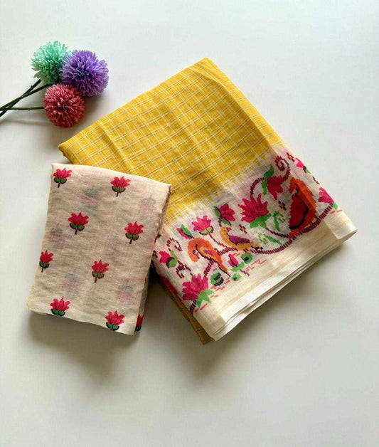 Linen Fancy Saree