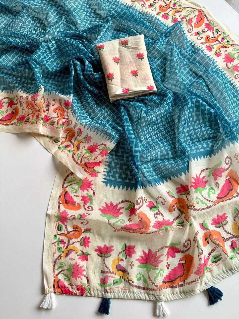 Linen Fancy Saree