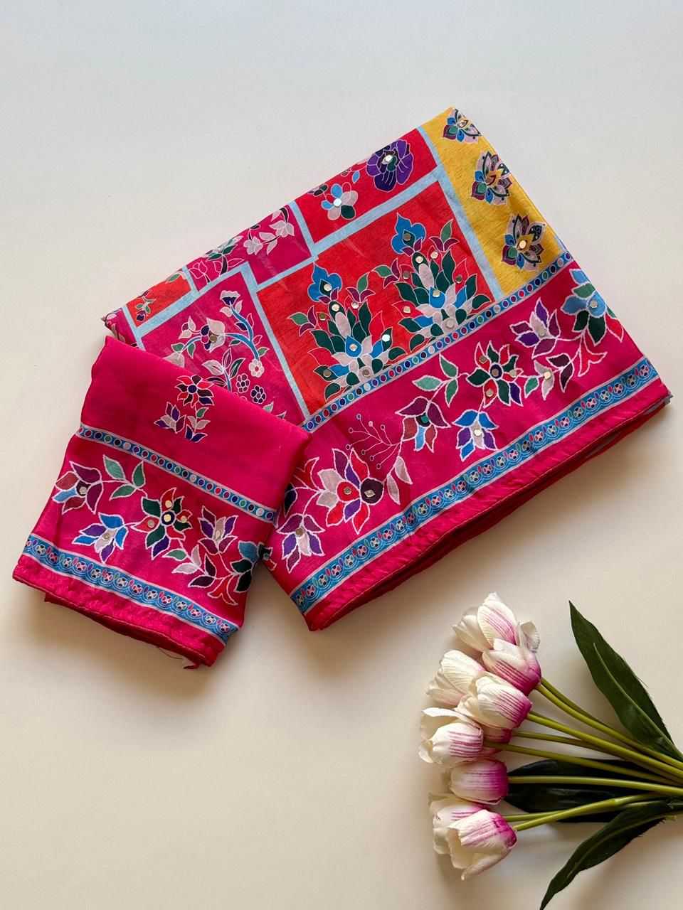 Chinon Designer Saree