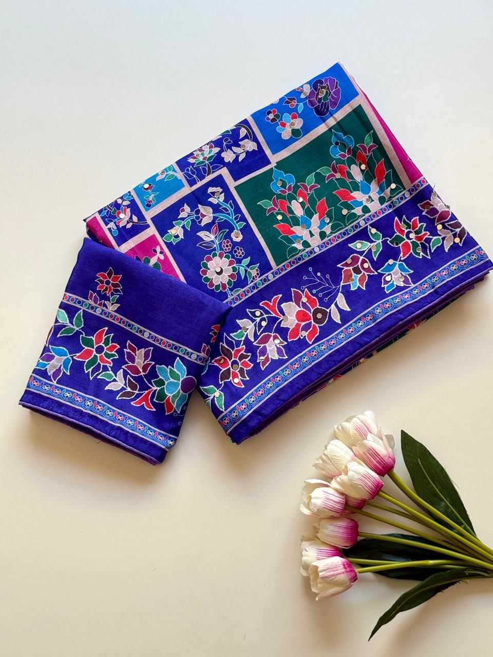 Chinon Designer Saree