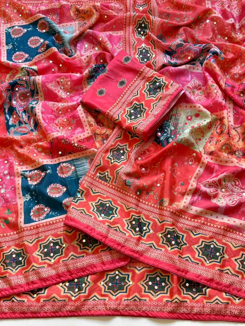 Chinon Designer Saree